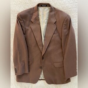 FRANCO TASSI Made in Canada‎ Vintage Cashmere Blazer in Brown Size 42 R